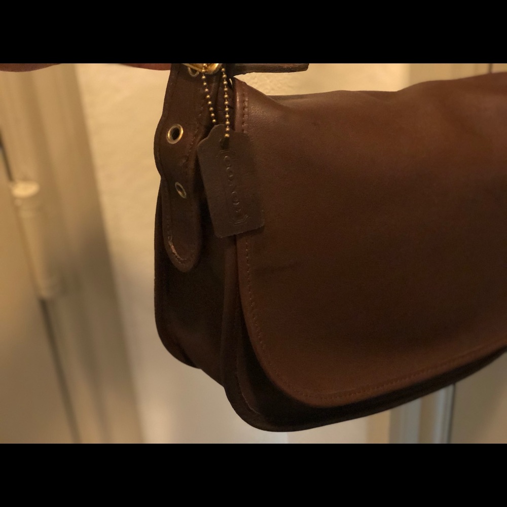 Coach Leather Saddle Handbag